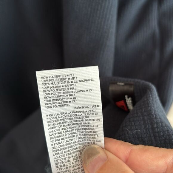 Banana Republic Men Quarter zip fleece Polartec navy blue soft sweatshirt EUC! - Picture 8 of 9